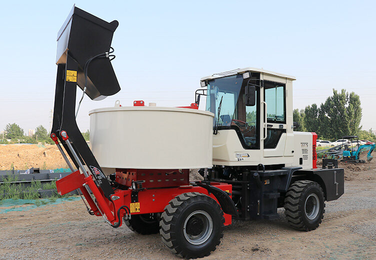 自上料平口搅拌车施工案例