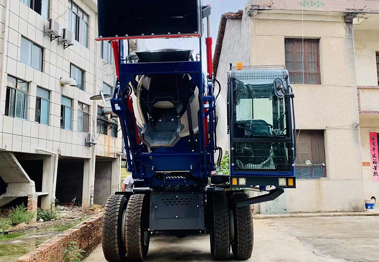 自上料搅拌车施工案例